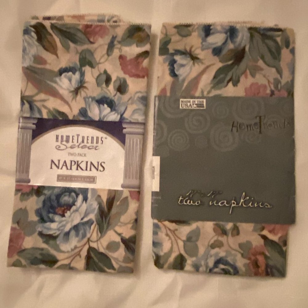 Home Trends Cloth Napkins  3 Sets Multi Colors